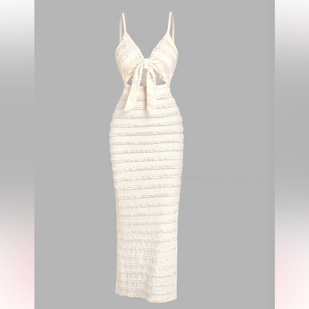 Elegant Cream women’s maxi dress
